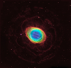 Космический телескоп им. Джеймса Уэбба получил изображение планетарной туманности M57